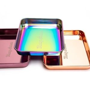 Blazy Susan Pink Stainless Steel Tray
